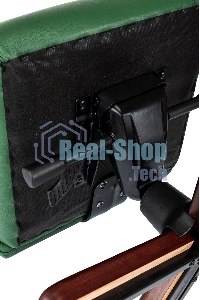 Кресло руководителя Бюрократ T-9928Walnut зеленый, кожа, крестов. металл/дерево