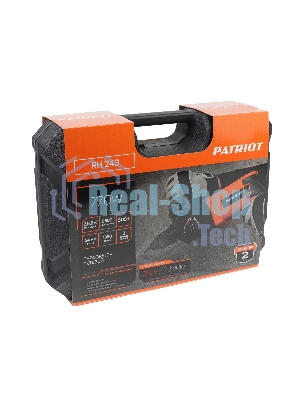 Перфоратор Patriot RH 243, SDS+, мощность 770 Вт, 2.6 Дж, 3 режима работы, макс.диаметр 24мм, глубиномер, кейс