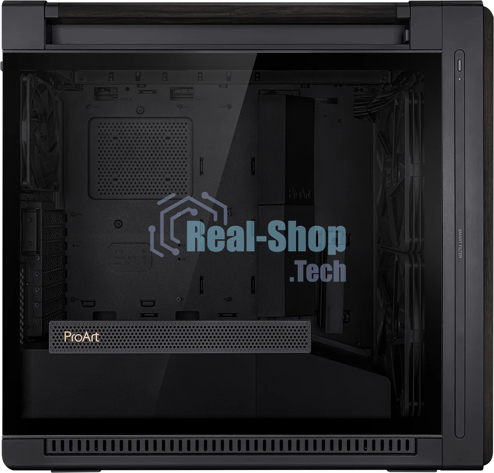 Компьютерный корпус ASUS PROART PA602 WOOD TG PWM черный