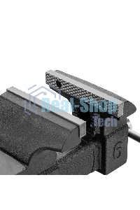 Тиски слесарные Denzel BVH-150 150 мм, поворотные, стальная направляющая, с наковальней