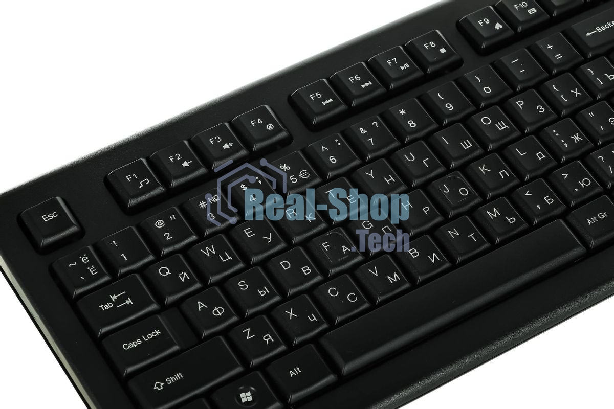 Комплект клавиатура+мышь A4Tech KR-8520D проводной, USB, 1200 DPI, чёрный