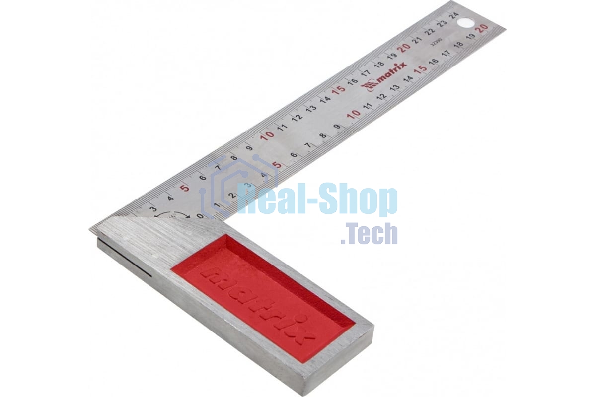 Угольник Matrix стальной, градуировка, 250 мм