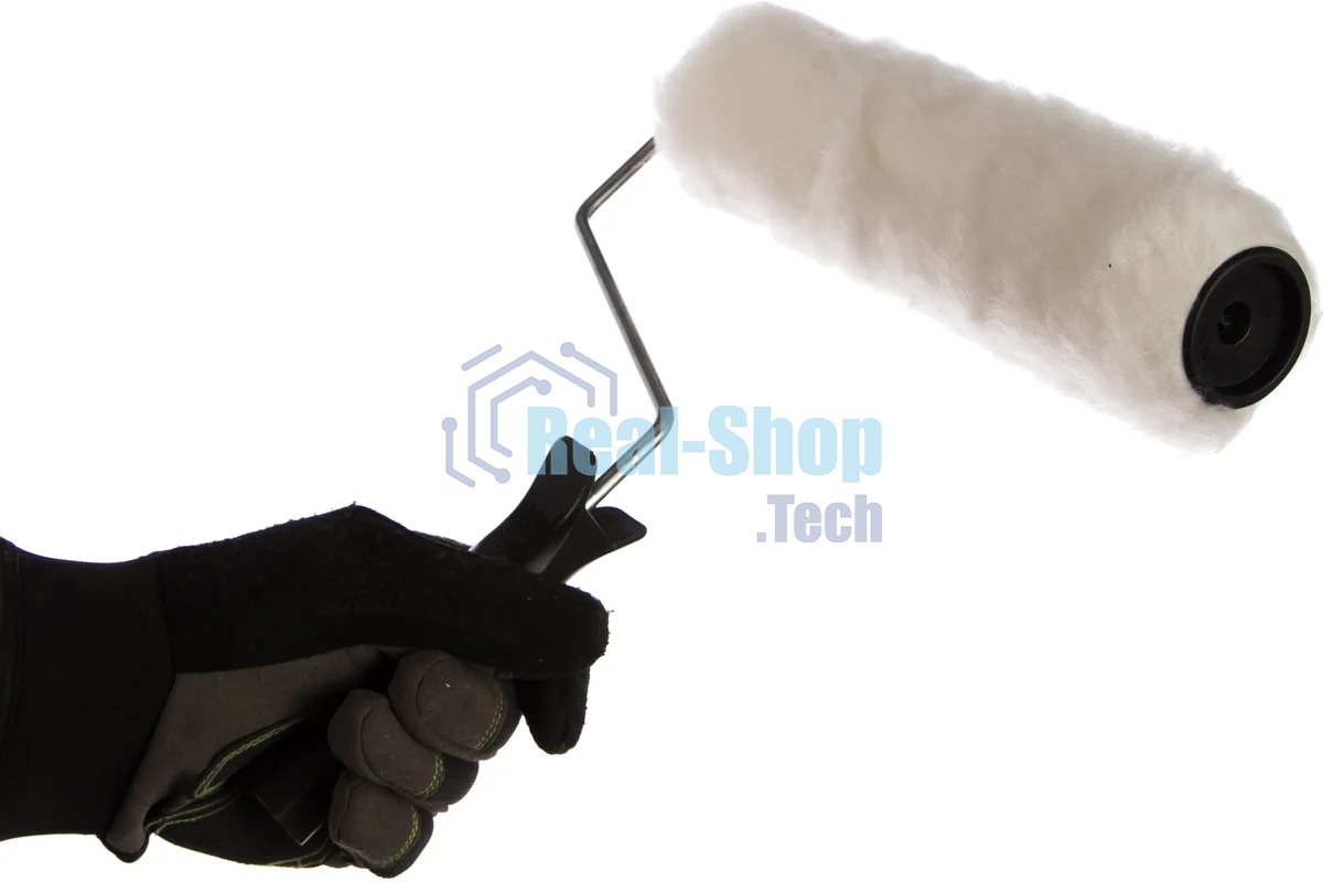 Валик малярный РАДУГА, 240 мм, d=40 мм, ворс 14 мм, ручка d=6 мм, Зубр Стандарт