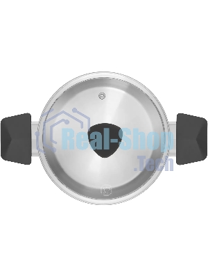 Кастрюля с/кр 20 см (2,8 л) серые ручки Rondell 714-RDS Strike