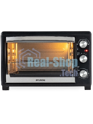 Мини-печь Hyundai MIO-HY073 26 л, 1500 Вт, серебристый/черный