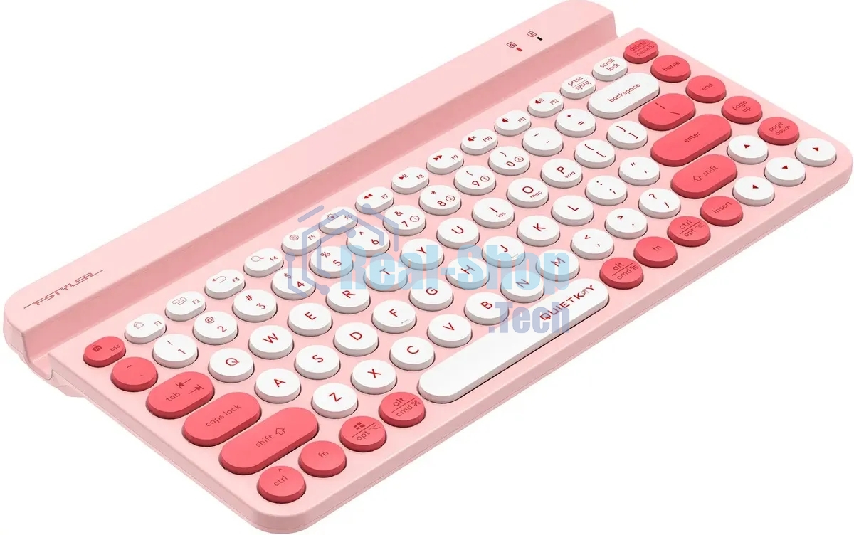 Клавиатура беспроводная A4Tech Fstyler FBK30 розовый USB BT/Radio slim Multimedia (FBK30 RASPBERRY)
