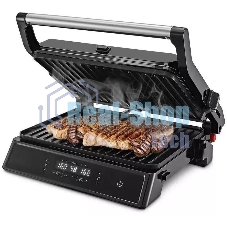 Гриль электрический Kitfort КТ-3682 2000Вт черный/серебристый