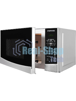 Микроволновая печь Starwind SMW3120 серебристый/черный, 20 л, 700 Вт, переключатели - сенсор