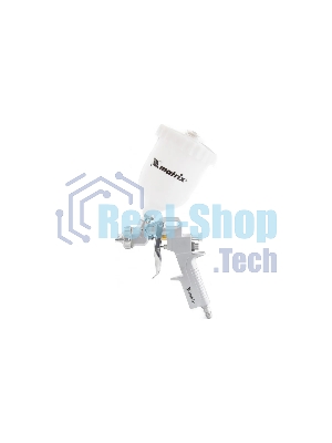 Набор пневмоинструмента Matrix, 5 предметов, быстросъемное соед. краскорасп. с верхним бачком