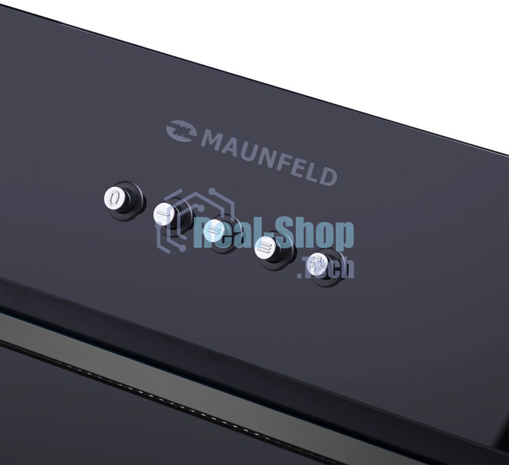 Вытяжка встраиваемая Maunfeld Trapeze 601GG черный, 60 см, 1150 куб. м/ч, 54 дБ
