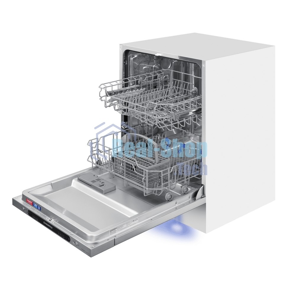 Встраиваемая посудомоечная машина Maunfeld MLP6242G02 Light Beam, серебристый, 59.8 см, 12 компл., 49 дБ, класс A++