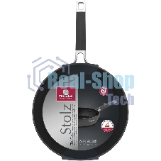 Сковорода Rondell Stolz RDA-1767, 28см, без крышки, серый