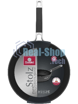 Сковорода Rondell Stolz RDA-1767, 28см, без крышки, серый