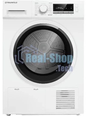 Сушильная машина MAUNFELD MFDM168WHE белый, 8 кг, сушка - конденсационная, программ - 16, 59.7 x 84.8 x 63.2 см