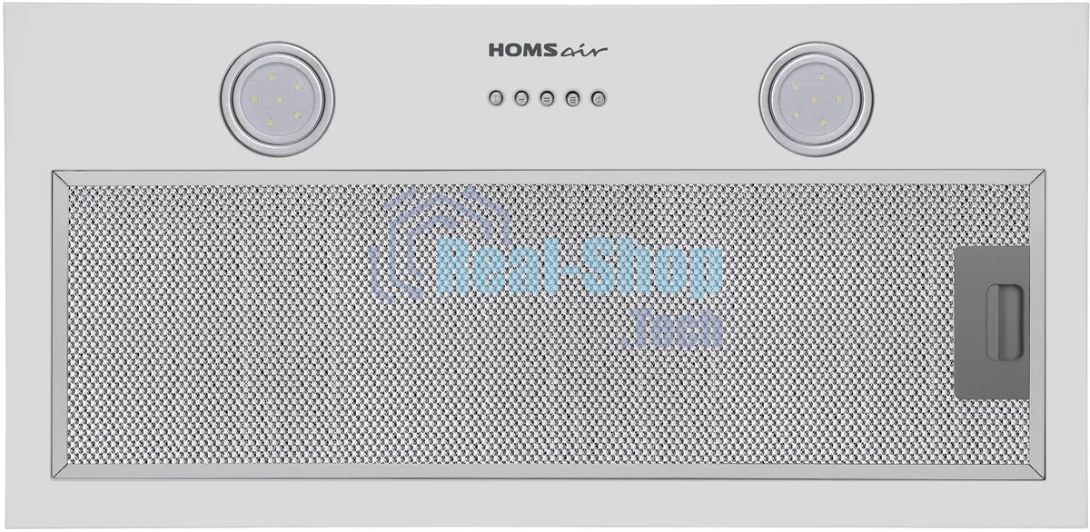 Вытяжка встраиваемая HOMSair Fleet 60 белый, 59.8 см, 520 куб. м/ч, 50 дБ
