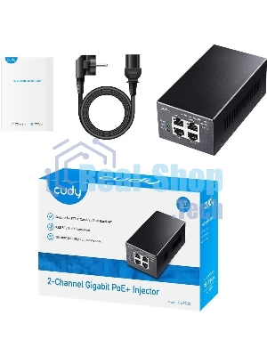Инжектор PoE Cudy POE220 10/100/1000BASE-T 30Вт 54В(DC)