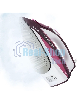 Утюг Vitek Luxure 1215-VT-03 2400Вт бордовый/белый