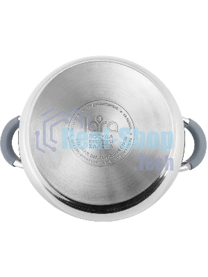Кастрюля Lara LR02-482 BELL 20x11,5 см, 3,5 л, нержавеющая сталь 316L (хром/никель/молибден), с крышкой