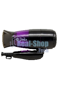 Фен DELTA DL-0907 черный с фиолетовым