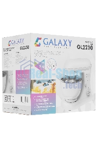 Миксер Galaxy Line GL 2230, белый, планетарный, 700 Вт, 12 скоростей
