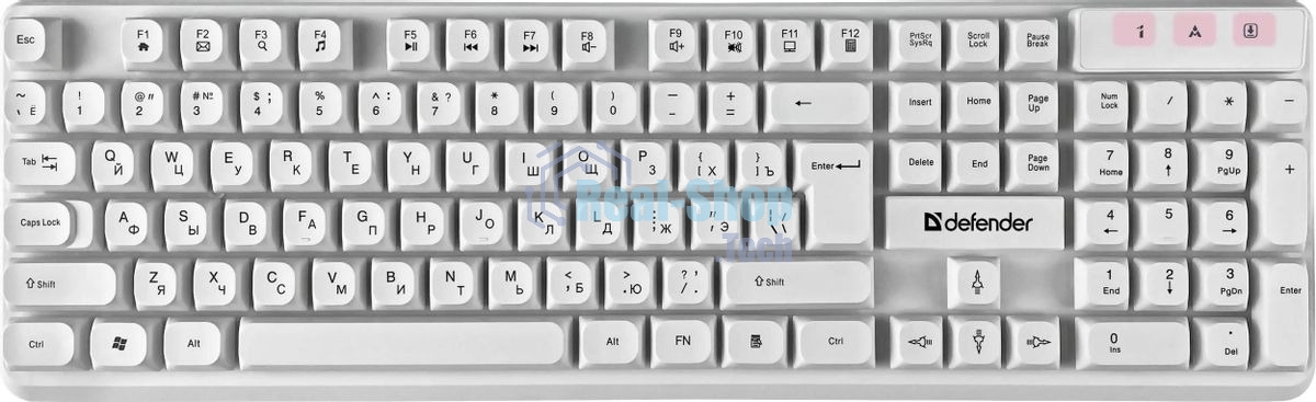 Комплект клавиатура+мышь Defender Milan C-992 беспроводной, USB, 1000 DPI, белый