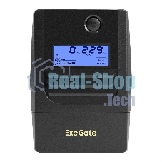 Источник бесперебойного питания ExeGate Smart LB-450.LCD.AVR.4C13 (450VA/270W, LCD, AVR, 4*C13, батарея 12V 4.5Ah, Black)