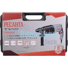 Перфоратор Ресанта П-28-800К патрон:SDS-plus уд.:3.4Дж 800Вт (кейс в комплекте)