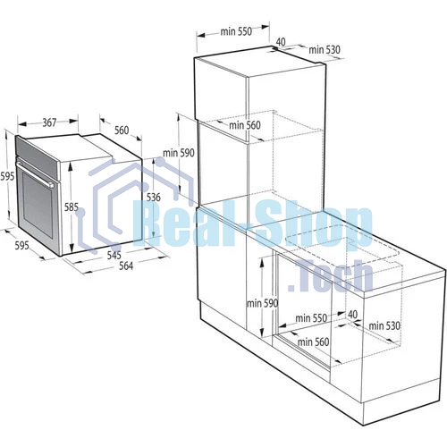 Духовой шкаф Электрический Gorenje BOS67372CLI бежевый