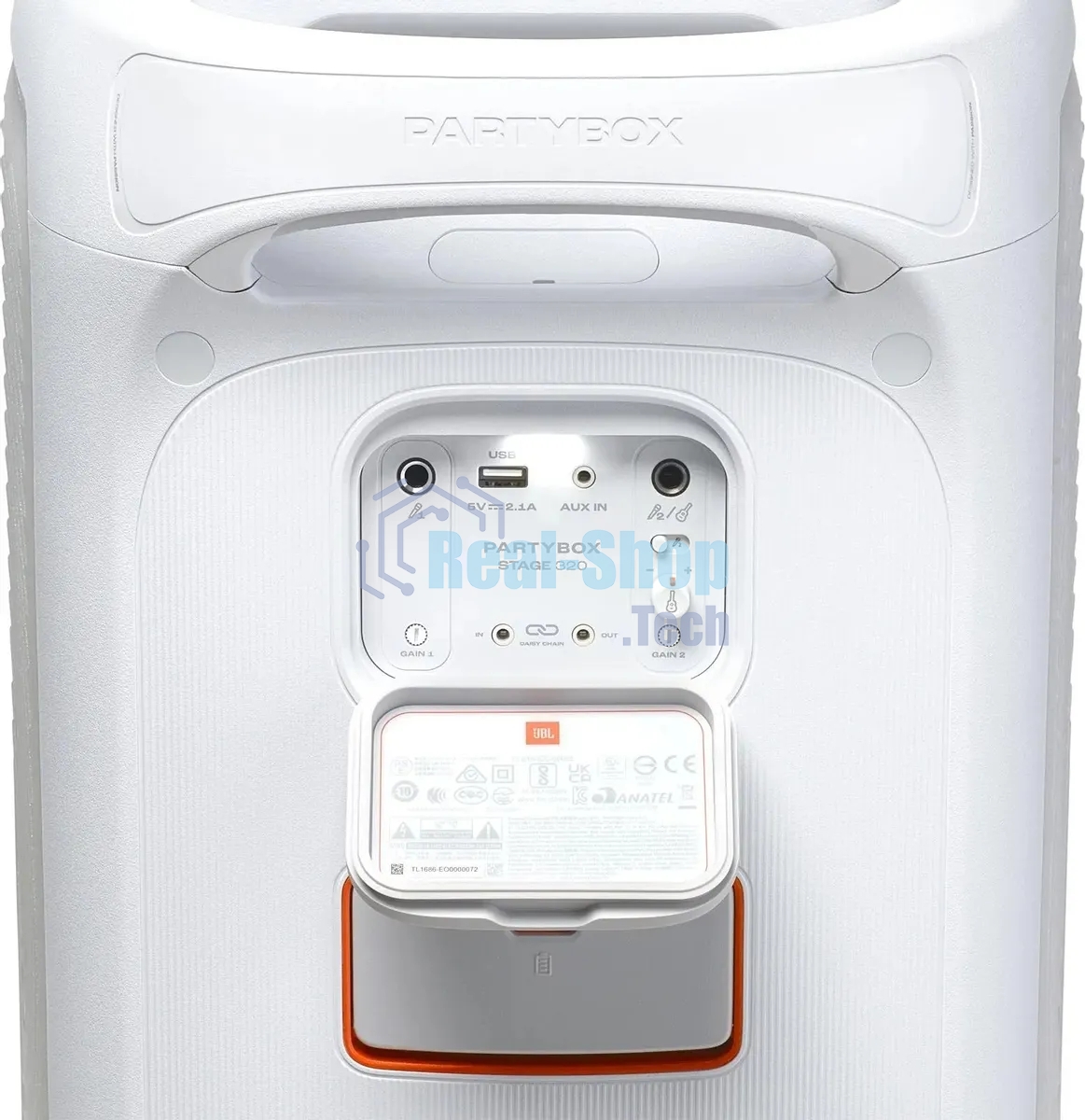 Минисистема Hi-Fi JBL Partybox Stage 320 белый 240Вт USB BT