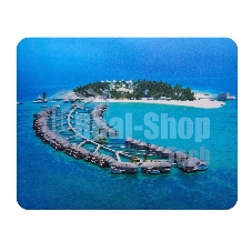 Коврик для мыши Buro BU-M10020 рисунок/тропический отель