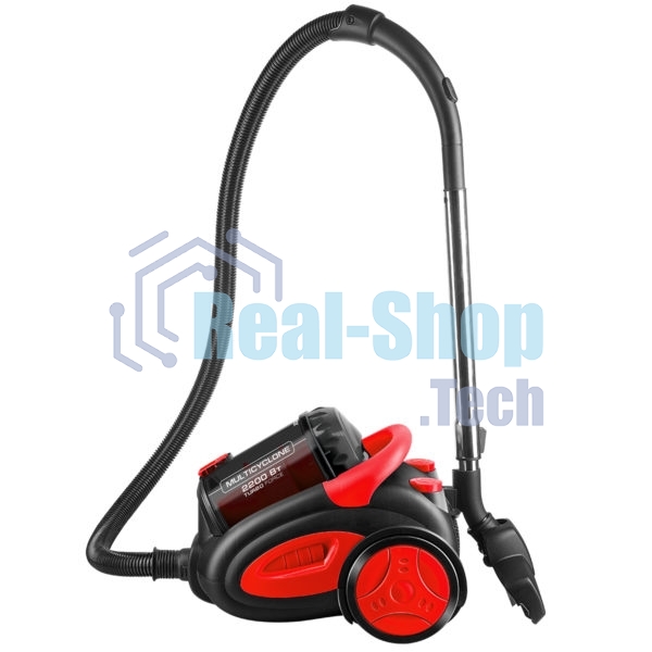 Пылесос Centek CT-2520 черный/красный, 400/2200 Вт, уборка сухая, пылесборник циклонный фильтр, 2 л