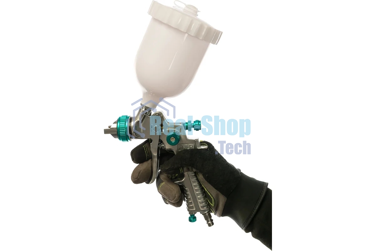 Краскопульт пневматический STELS ag 801 hvlp 57360гравитационный сопло 1.5мм и 1.8мм