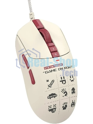 Мышь проводная A4Tech Bloody W72 Ultra Pixels Red рисунок/бежевый/красный, 20000 dpi, USB, кнопки - 7