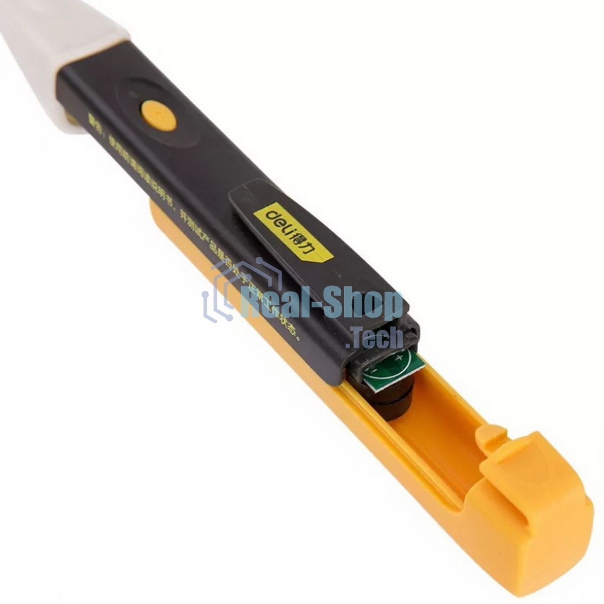 Бесконтактный детектор напряжения Deli DL8008 (90-1000В, функция фонарика, батарейки в комплекте)