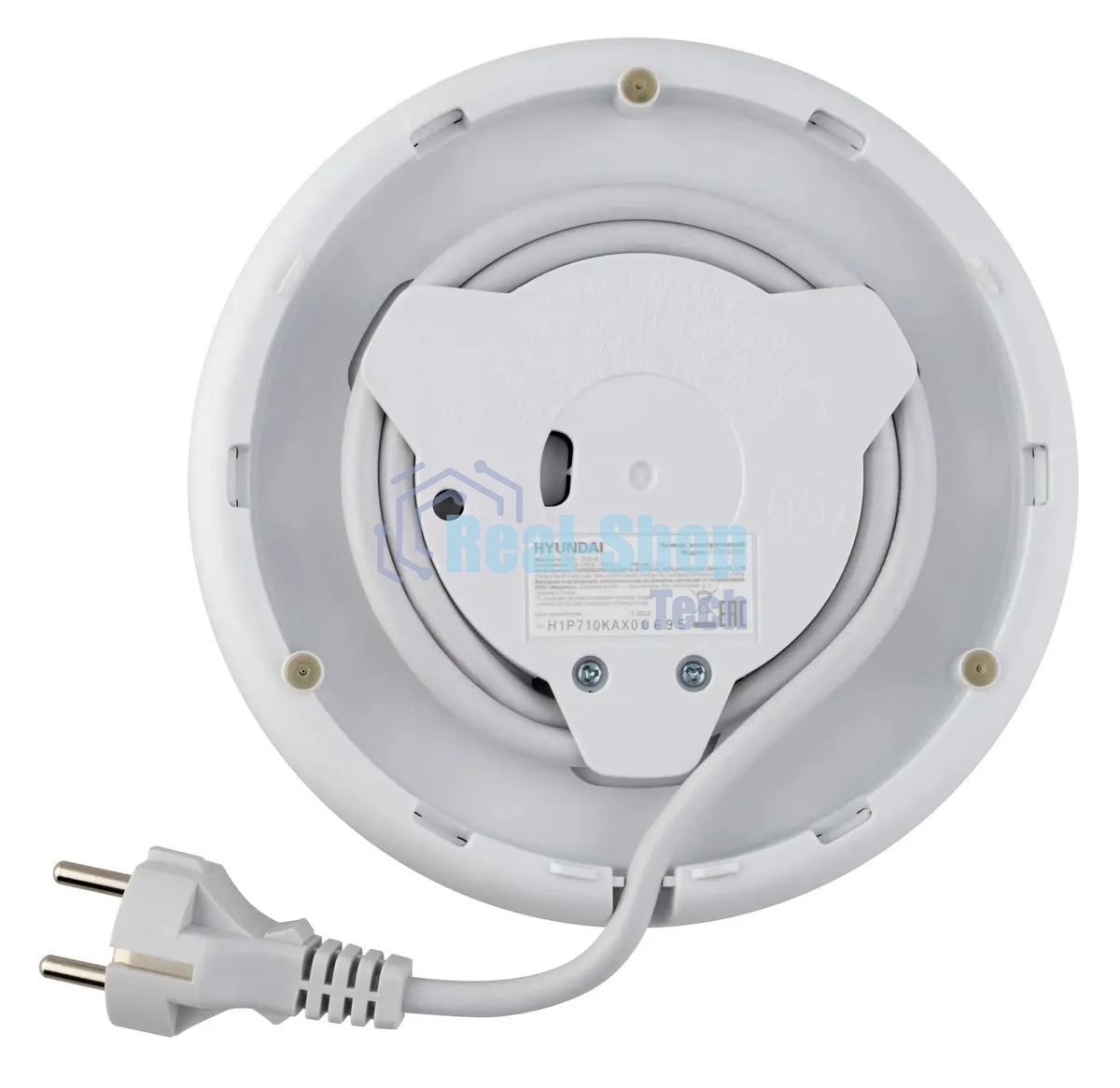 Чайник электрический Hyundai HYK-G3037 1.9л. 3000Вт белый/прозрачный (корпус: стекло)