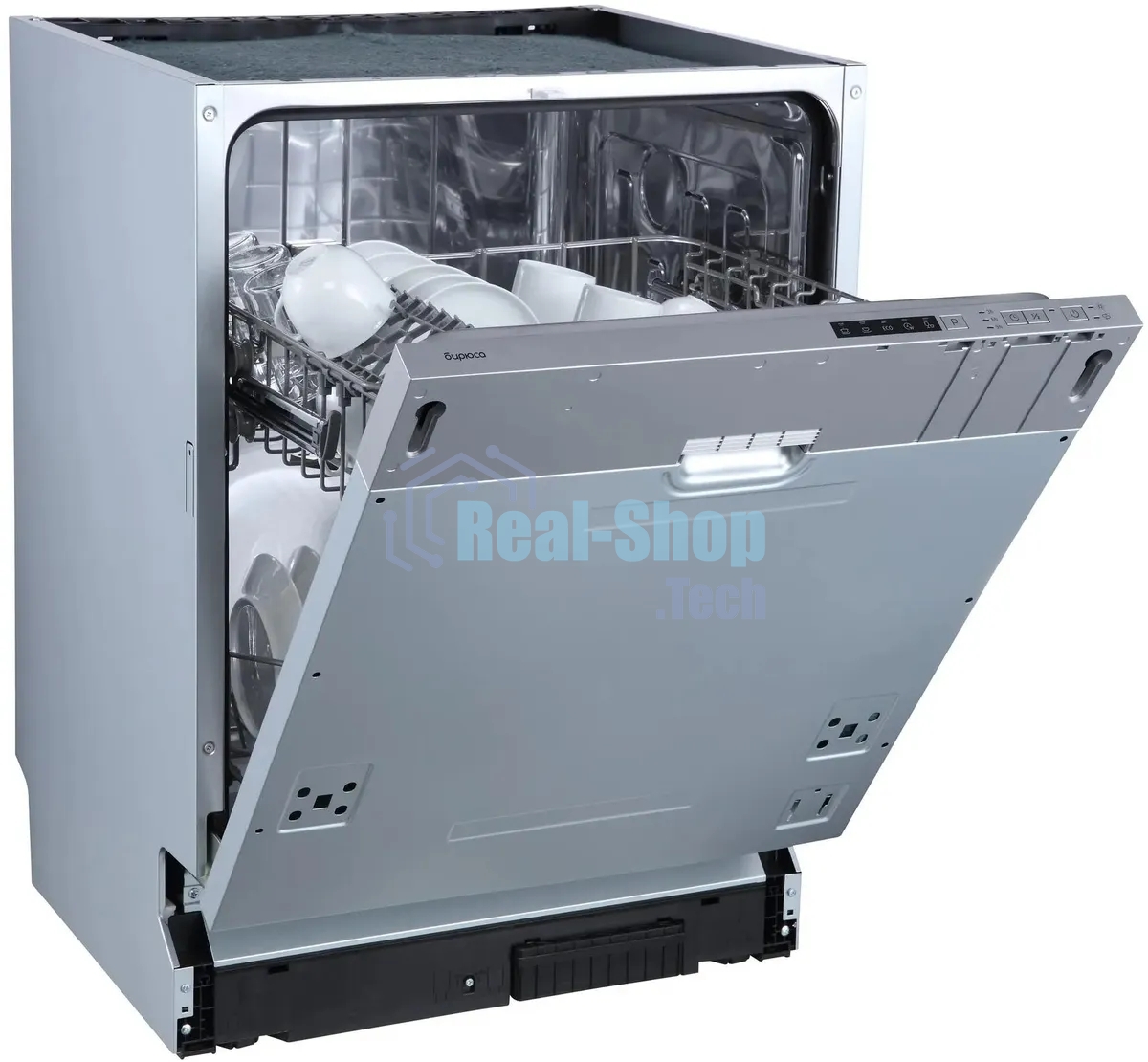 Встраиваемая посудомоечная машина Бирюса DWB-612/5, серебристый, 59.8 см, 12 компл., 49 дБ, класс A++