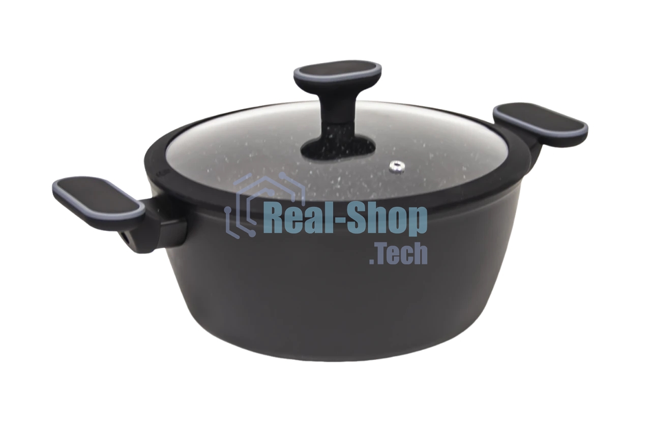 Кастрюля AUFFMAN AM-3102, объем 6,2 л с крышкой 28x11,5 см