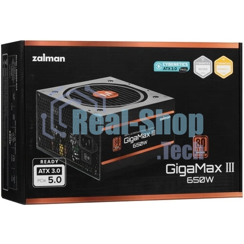 Блок питания Zalman ZM650-GV3 RTL, 650Вт, 80 PLUS Bronze, 120мм, черный