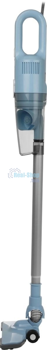 Пылесос вертикальный Kitfort KT-586-2 голубой, питание от сети, 400 Вт, уборка сухая, пылесборник 1,2 л