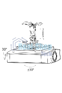 Кронштейн для проектора Cactus CS-VM-PR04-AL серебристый макс.10кг настенный и потолочный поворот и наклон
