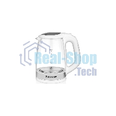 Чайник электрический BRAYER BR1040WH 2220Вт, 2 л, стекл., белый.