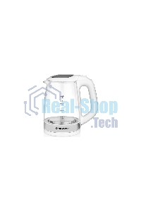 Чайник электрический BRAYER BR1040WH 2220Вт, 2 л, стекл., белый.