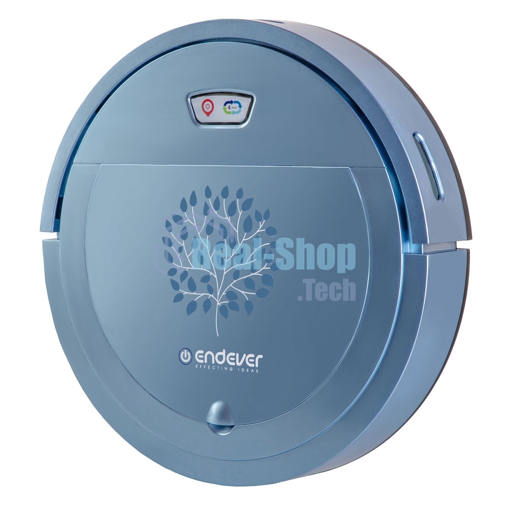 Робот-пылесос Endever Spectre-88 голубой, 1500 мА/ч Li-ion, уборка сухая/влажная, пылесборник контейнер 0.4 л