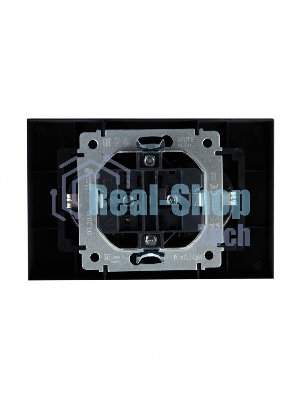 Розетка 2-местная IEK BRITE РСш12-3-БрМ с заземлением, с защитными шторками, 16А в сборе, маренго