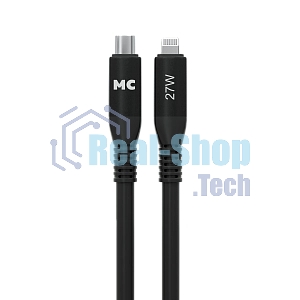 Дата-кабель MORE CHOICE (4620202554581) K83ia 2м USB 3.0A PD 27W для Lightning ng 8-pin -2 м, черный