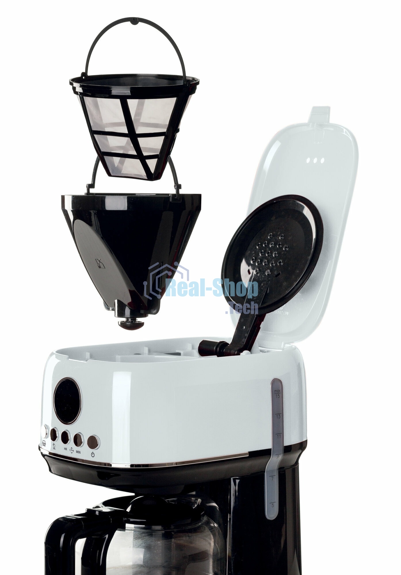 Кофеварка капельная Ariete 00M139601AR0 белый, молотый, 1,5 л. 900 Вт