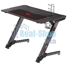 Стол игровой Eureka TN-Z43-BK-V2 столешница ЛДСП черный каркас черный