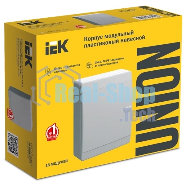 Корпус пластиковый IEK UNION Compact UIC-KP13-N-18-41-K01 ЩРН-П-18 IP41 белая дверь