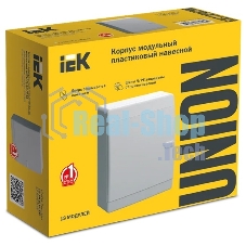 Корпус пластиковый IEK UNION Compact UIC-KP13-N-18-41-K01 ЩРН-П-18 IP41 белая дверь