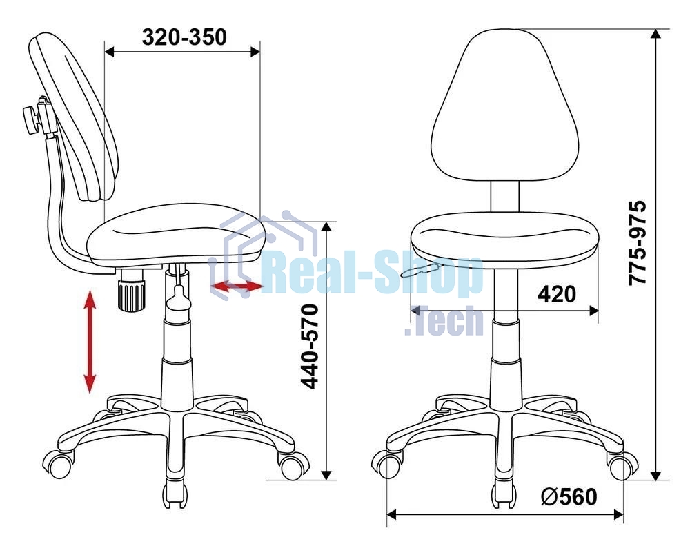 Кресло Бюрократ KD-4/PENCIL-GN зеленый, ткань, 120 кг